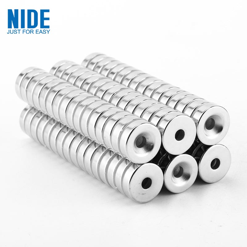 មេដែក Neodymium Sintered NdFeB ដែលមានរន្ធ